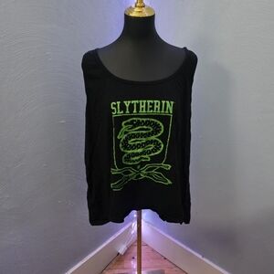 Hot Topic Plus. Warner Bros. Slytherin Black and Green Tank Top
